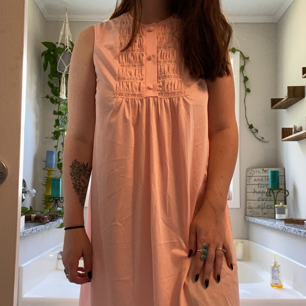 Vintage Blush Pink Nightgown